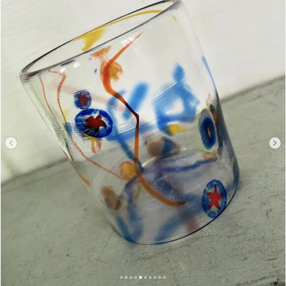 Vintage Signed Millefiori Art Glass Tumbler Ursa Major Hand Made in France - Picture 5 of 10